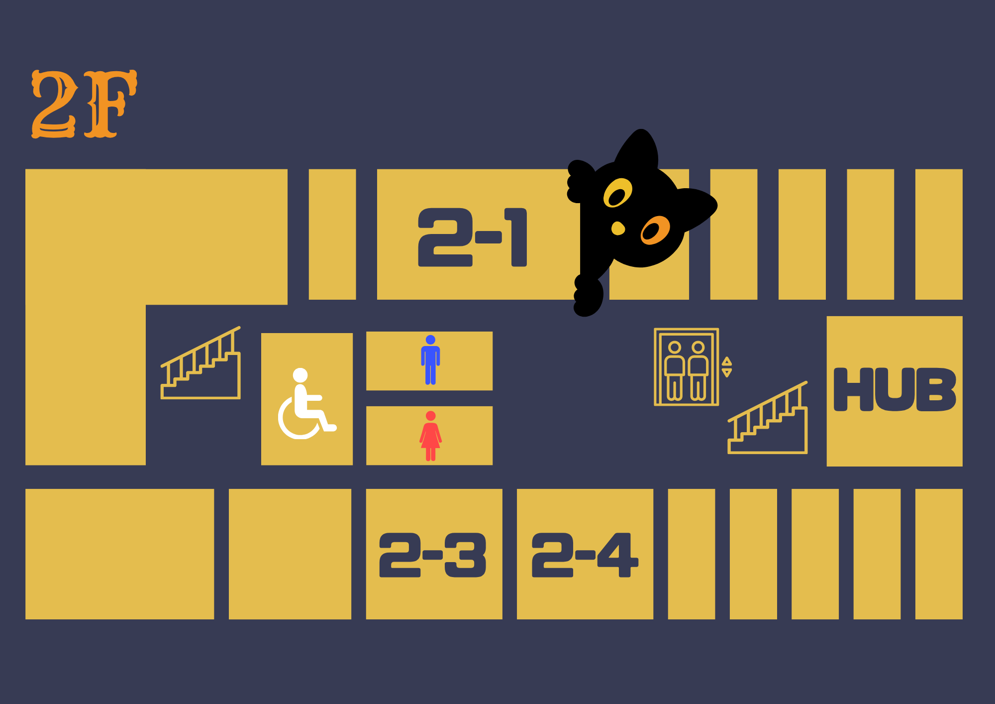 2階の地図